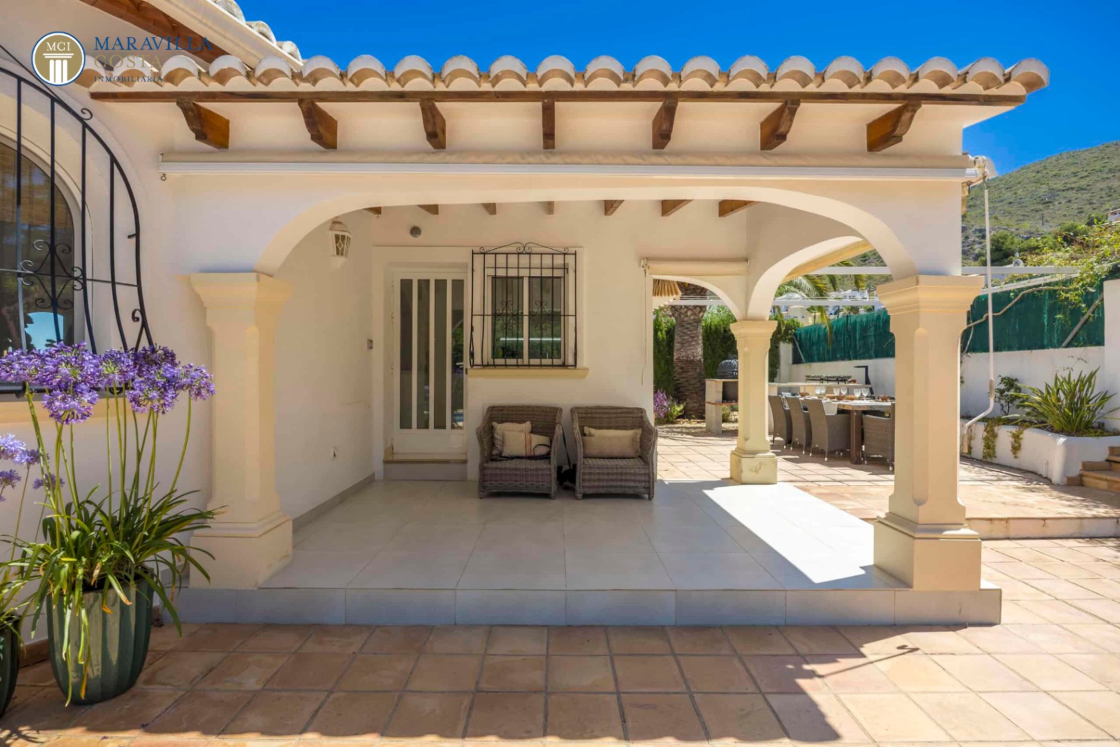 Charmante mediterrane Villa mit Panoramablick.